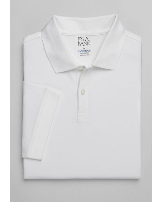 JoS. A. Bank Big Tall Traditional Fit Solid Pique Polo 2 X