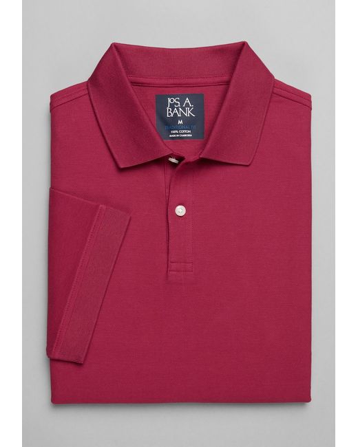 JoS. A. Bank Traditional Fit Solid Pique Polo X Large