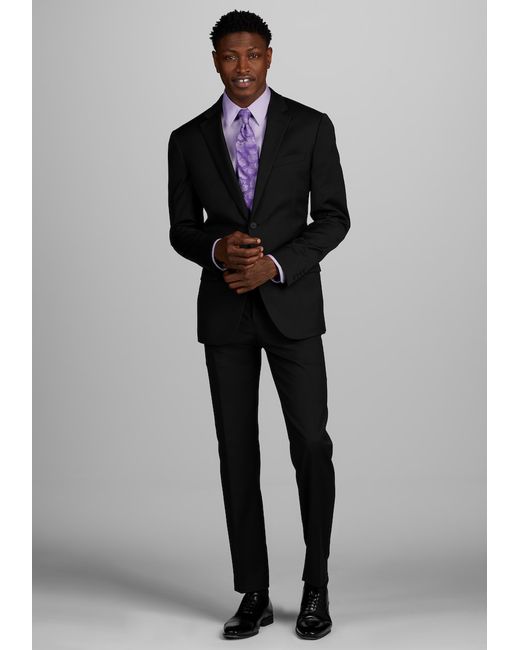 JoS. A. Bank Traveler Collection Slim Fit Suit Separates Solid Jacket 44 Regular
