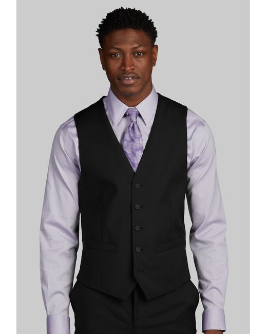 JoS. A. Bank Traveler Slim Fit Suit Separates Solid Vest Medium
