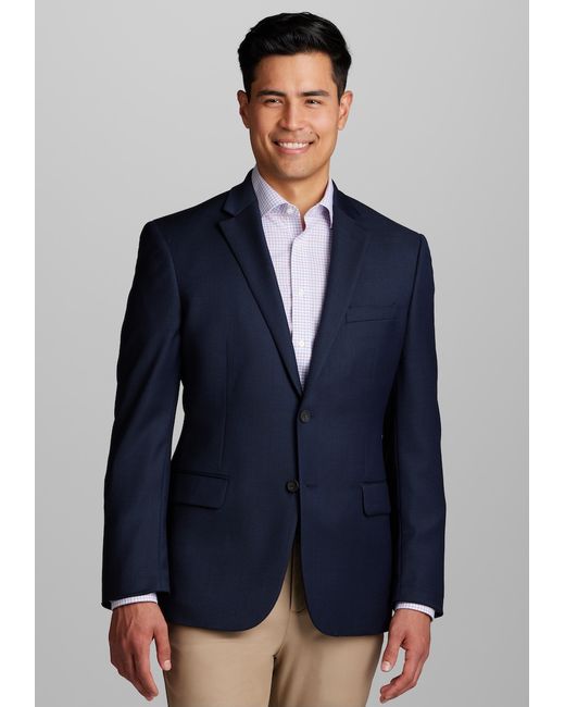 JoS. A. Bank Traveler Collection Tailored Fit Blazer Bright Navy 38 Short