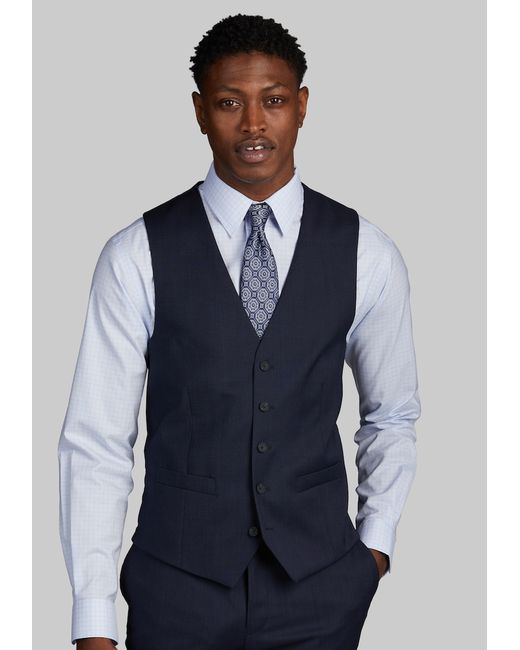 JoS. A. Bank Traveler Slim Fit Suit Separates Solid Vest X Large