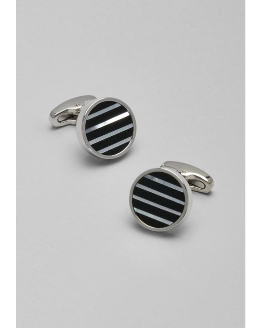 JoS. A. Bank Onyx and Mother of Pearl Cufflinks One