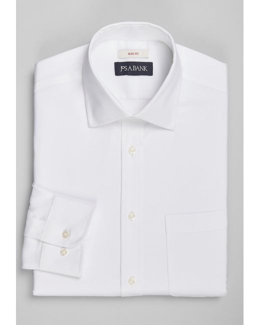 JoS. A. Bank Slim Fit Solid Dress Shirt 17 1/2 32/33