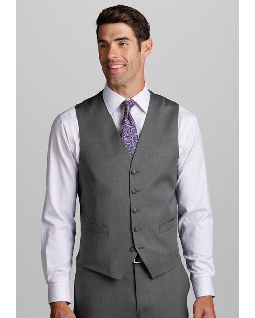 JoS. A. Bank Traveler Collection Tailored Fit Suit Separates Vest Large