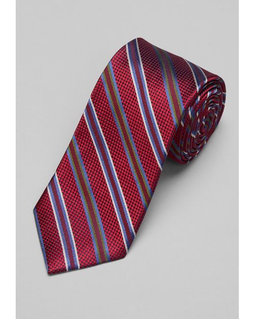 JoS. A. Bank Reserve Collection Caviar Stripe Tie One