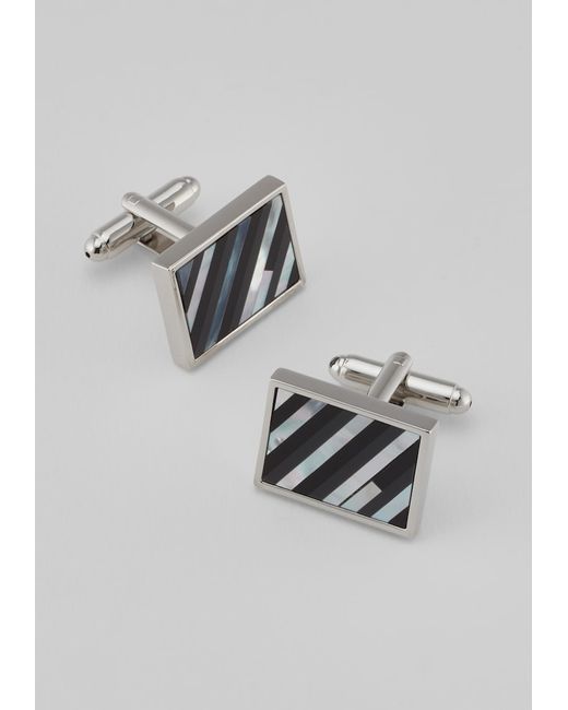 JoS. A. Bank Mother of Pearl and Hematite Cufflinks One