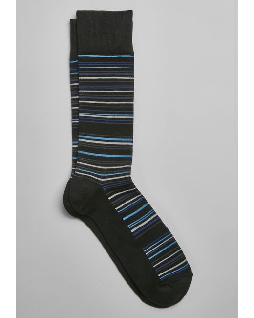 JoS. A. Bank Variegated Stripe Socks Mid Calf