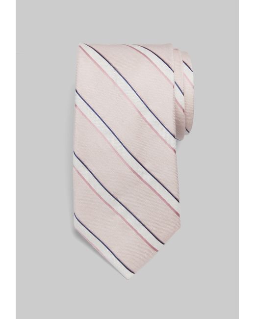 JoS. A. Bank Reserve Collection Linen-Silk Stripe Tie One
