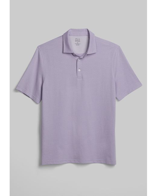JoS. A. Bank Traditional Fit Wavy Jacquard Polo Heather Large