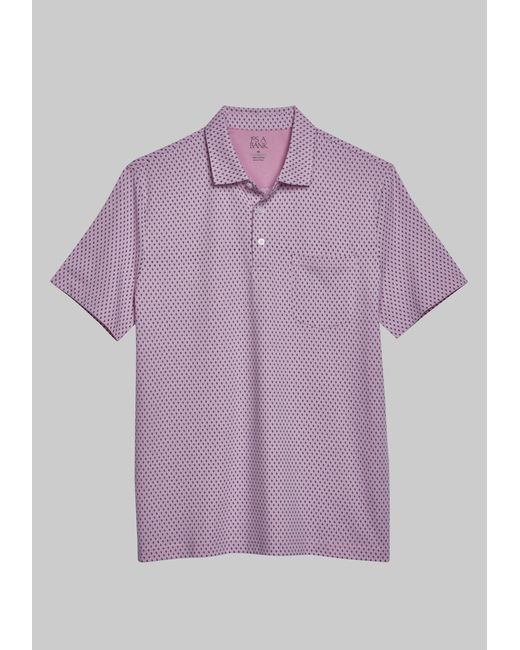 JoS. A. Bank Tailored Fit Flower Print Polo Large