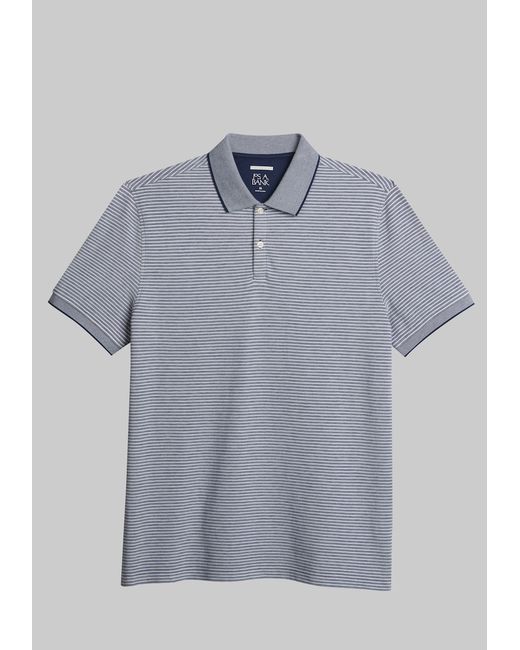 JoS. A. Bank Tailored Fit Stripe Polo Large