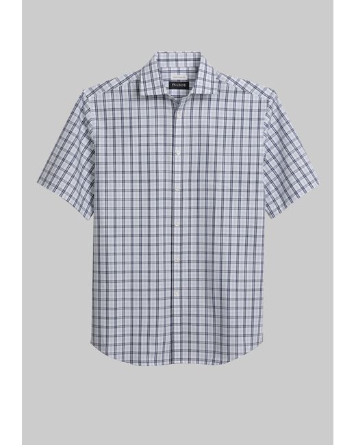 JoS. A. Bank Traditional Fit Grid Casual Shirt Large
