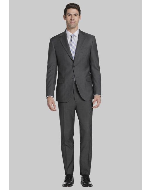 JoS. A. Bank Reserve Collection Tailored Fit Mini Herringbone Suit 41 Regular