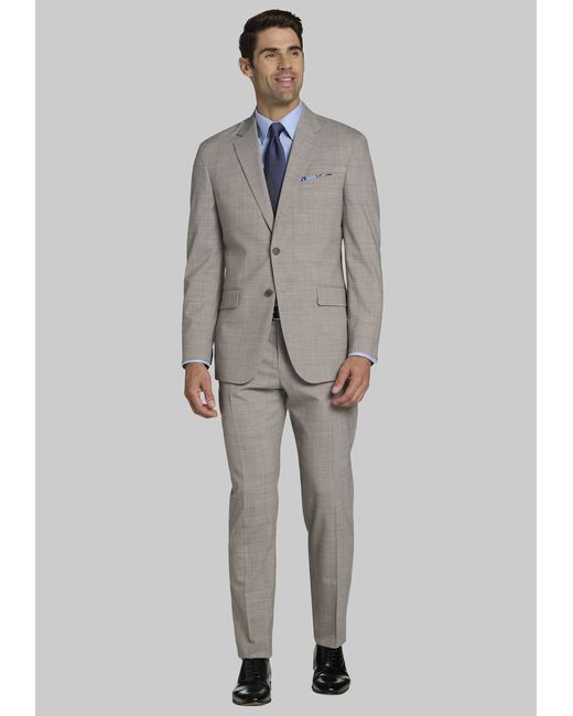 JoS. A. Bank Tailored Fit Windowpane Suit 39 Regular