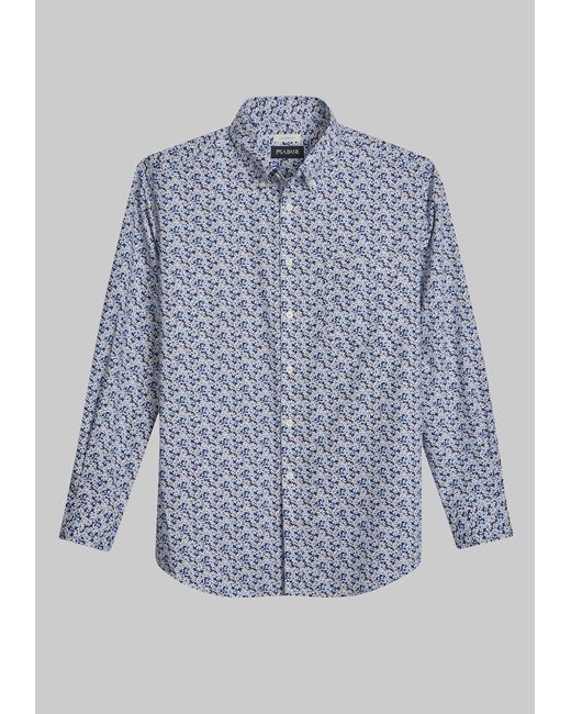 JoS. A. Bank Tailored Fit Floral Print Casual Shirt X Large