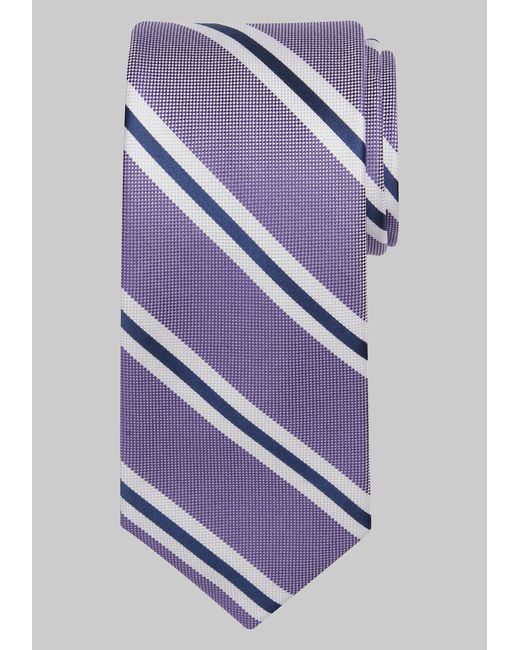 JoS. A. Bank Traveler Collection Oxford Satin Stripe Tie Long LONG