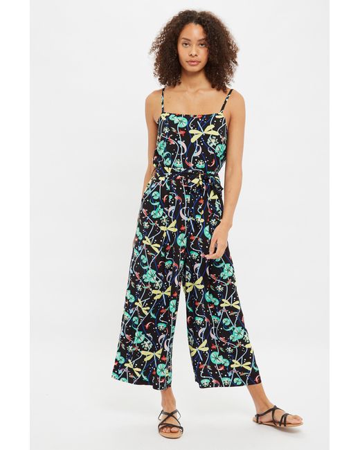 Louche Sikke Pond Print Strappy Jumpsuit