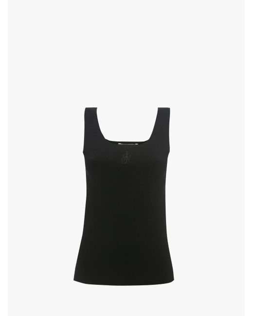 J.W.Anderson Fitted Tank Top With Anchor Logo Embroidery