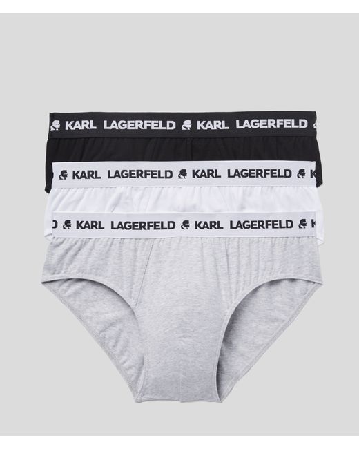 Karl Lagerfeld Logo Briefs 3-pack Man