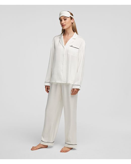 Karl Lagerfeld Satin Pajama Gift Set
