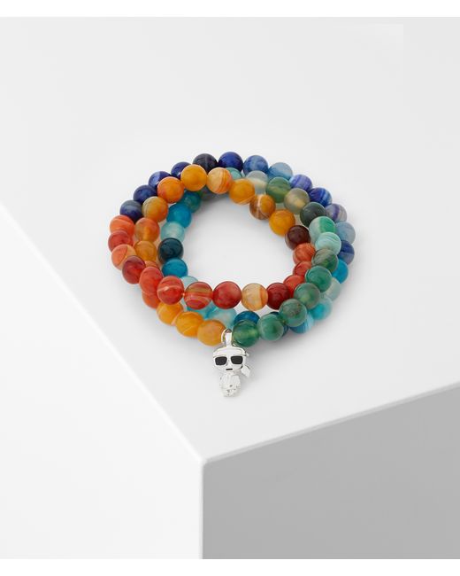 Karl Lagerfeld K/ikonik Beads Wrap-around Bracelet Man One