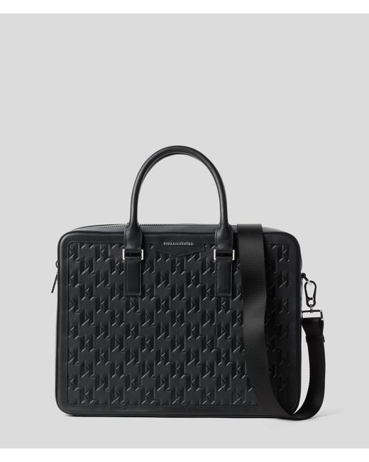 Karl Lagerfeld K/loom Leather Briefcase Man One