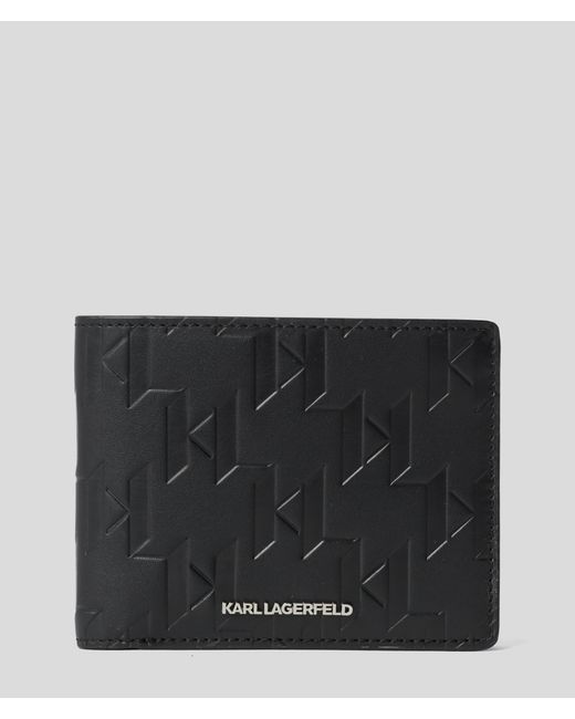 Karl Lagerfeld K/loom Leather Bi-fold Wallet Man One