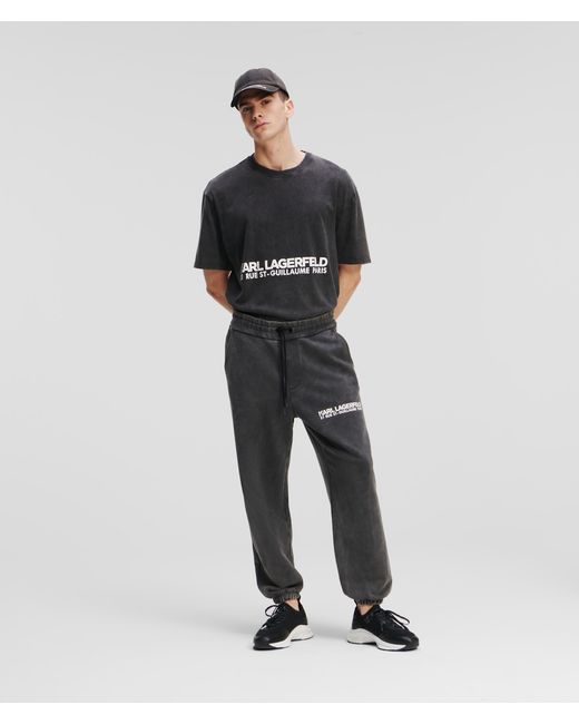 Karl Lagerfeld Rue St-guillaume Washed Sweatpants Man