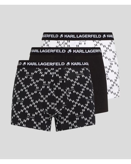 Karl Lagerfeld Kl Monogram Trunks 3 Pack Man XS