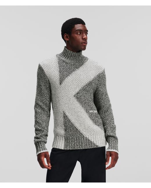 Karl Lagerfeld Chunky Knit Turtle-neck Sweater Man XS
