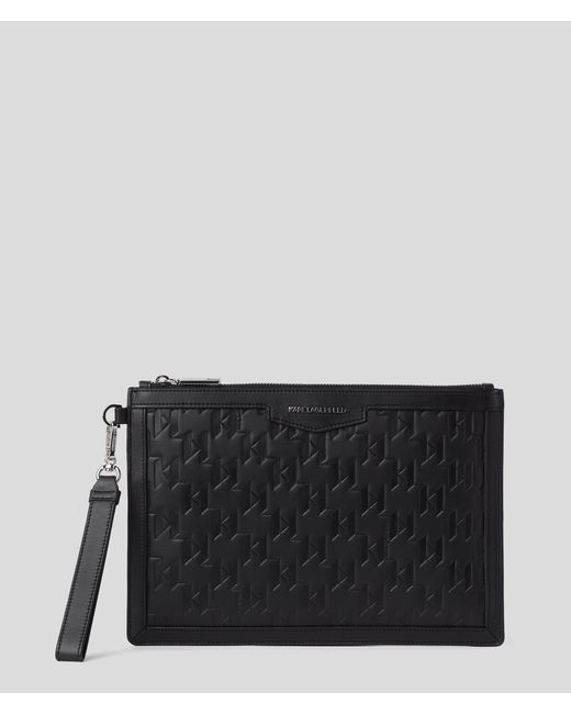 Karl Lagerfeld K/loom Leather Pouch Man