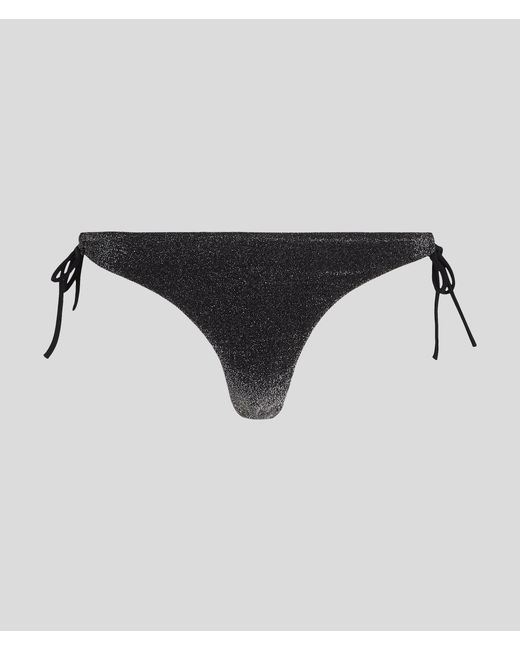 Karl Lagerfeld Hotel Karl Lurex String Bikini Bottoms