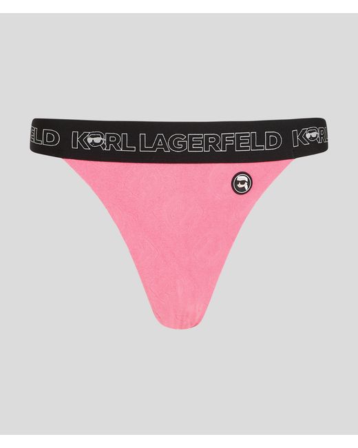 Karl Lagerfeld K/ikonik Toweling Bikini Bottoms