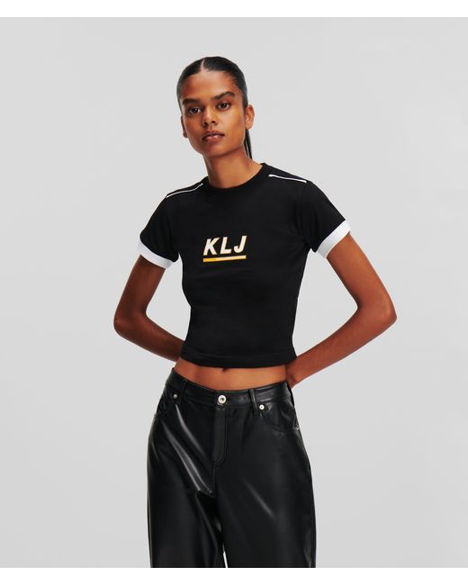 Karl Lagerfeld Klj Skate Cropped T-shirt
