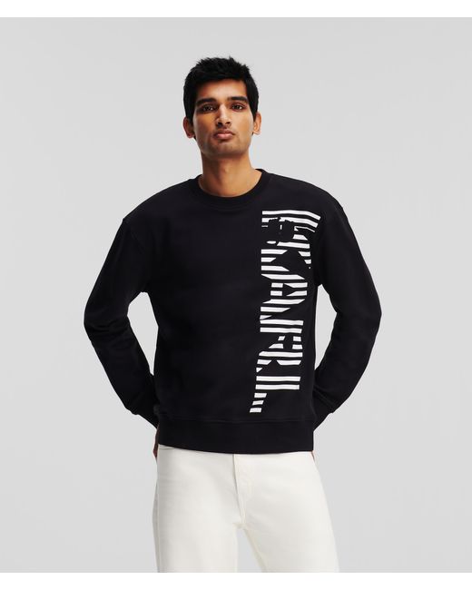 Karl Lagerfeld Vertical Karl Logo Sweatshirt Man