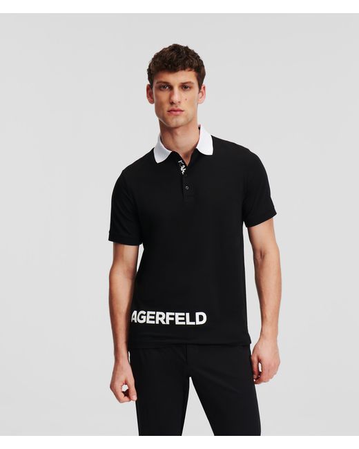 Karl Lagerfeld Logo Polo Shirt Man