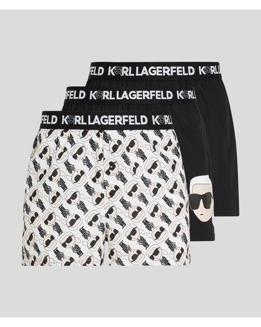 Karl Lagerfeld K/ikonik Woven Boxer Shorts 3 Pack Man