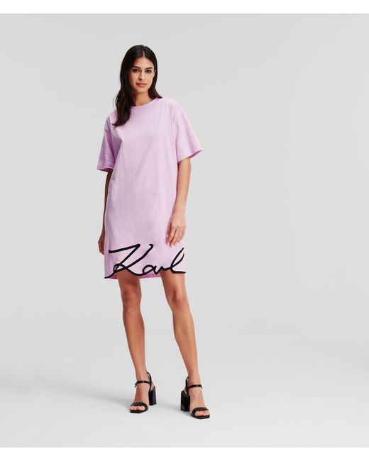Karl Lagerfeld Karl Signature Hem T-shirt Dress