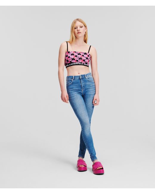 Karl Lagerfeld Klj Monogram High-rise Skinny Jeans 2530