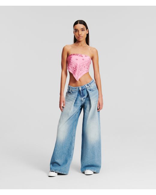 KL Jeans Klj Mid-rise Relaxed Pleated Jeans 2530