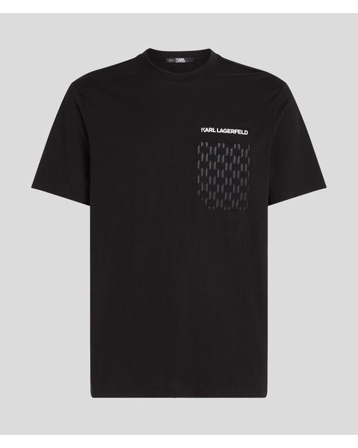 Karl Lagerfeld Kl Monogram Pocket T-shirt Man