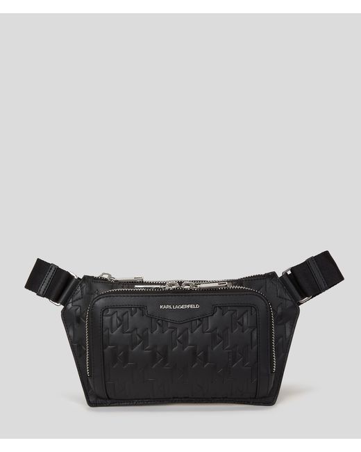 Karl Lagerfeld K/loom Leather Bum Bag Man