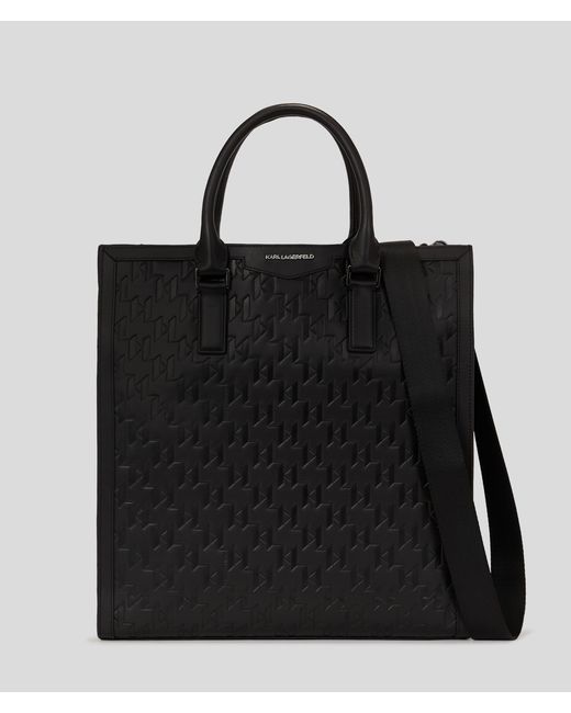 Karl Lagerfeld K/loom Leather Tote Bag Man