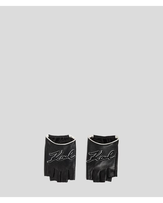 Karl Lagerfeld K/signature Fingerless Gloves