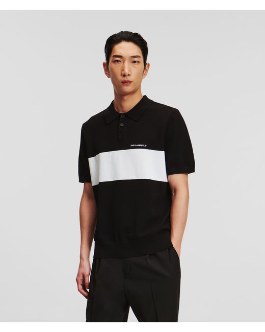 Karl Lagerfeld Block Short-sleeved Polo Shirt Man