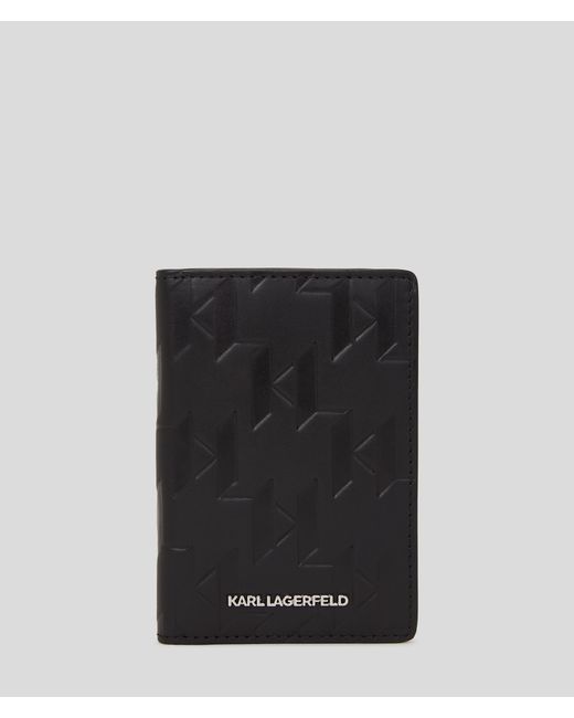 Karl Lagerfeld K/loom Leather Card Holder Man