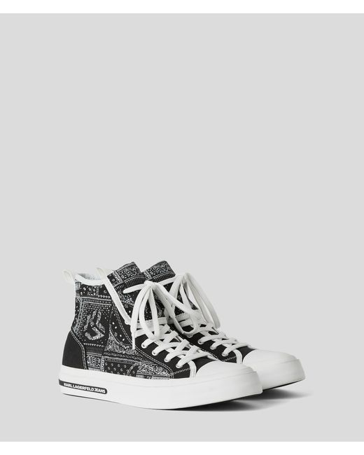 KL Jeans Klj Vulc Bandana-print High-top Sneakers