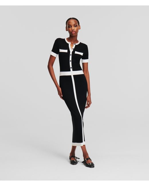 Karl Lagerfeld Short-sleeved Knit Dress