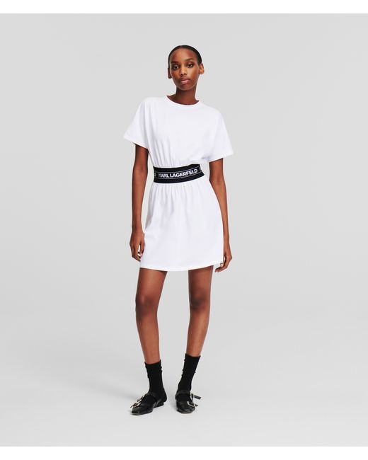 Karl Lagerfeld Karl Logo Tape T-shirt Dress